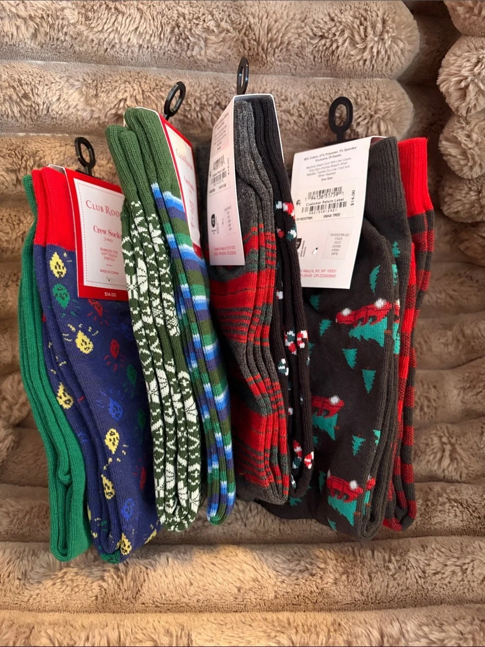 Club Room Women’s Crew Socks 4 Two Pairs.